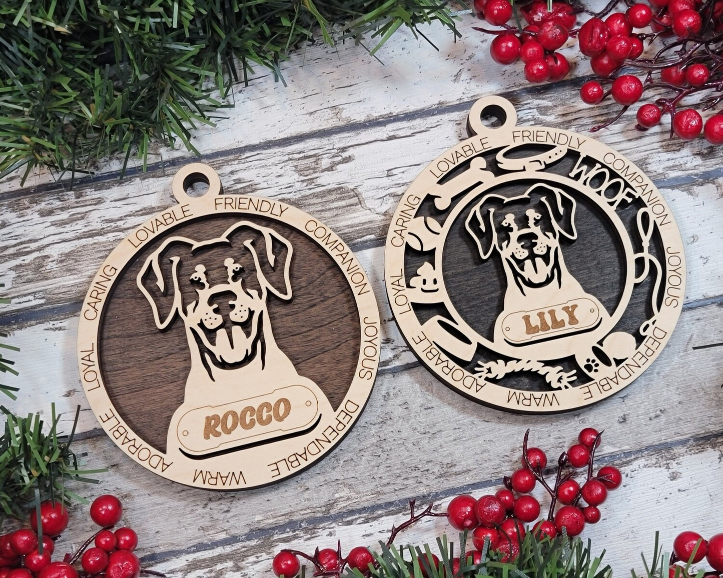 Custom Adorable Dog Ornament