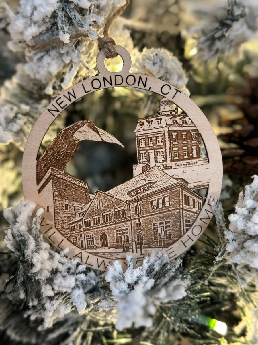 New London, CT Always Home Ornament